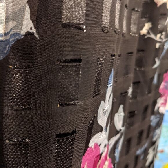 Nwt BLOUSOLIGY Black Floral Blouse With Puff Sleeves Size Small @Z - Picture 7 of 13